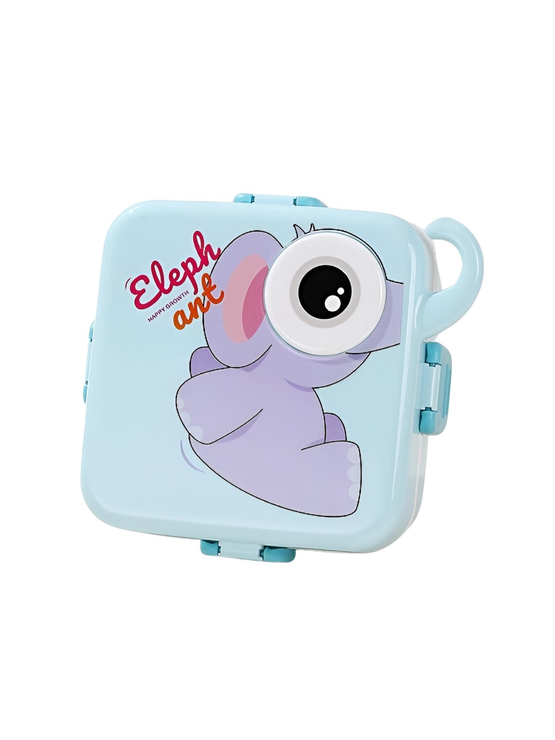 

YELONA Kids Blue Cartoon Shaped Printed Stainless Steel Dishwasher Safe Lunch Box
