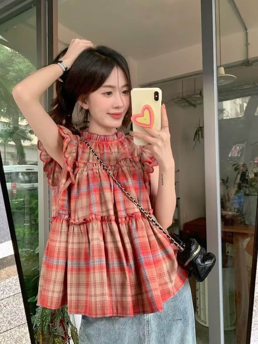 

StyleCast Floral Print Top, Red