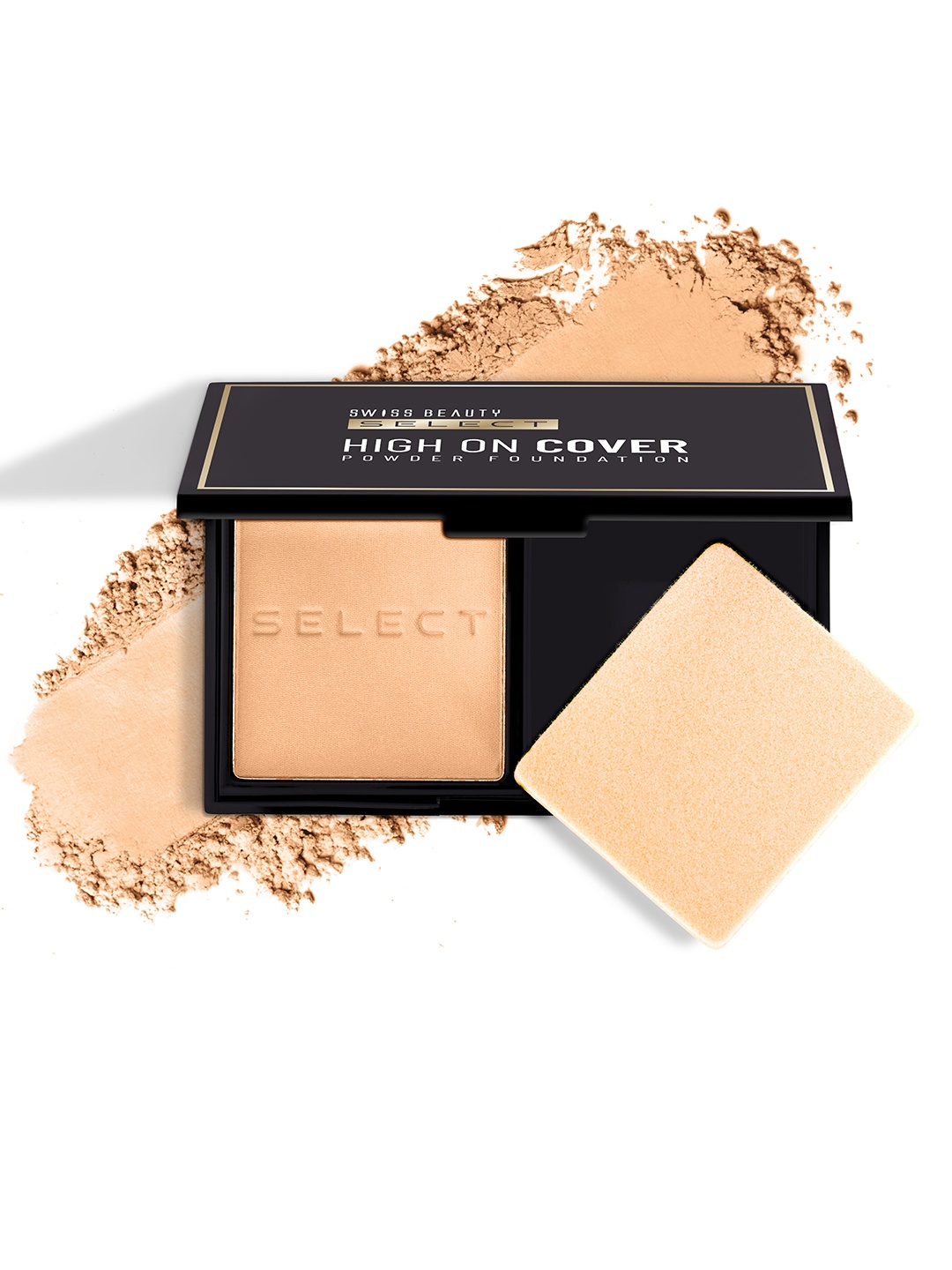 

SWISS BEAUTY Select High On Cover Soft Matte Powder Foundation - Warm Honey 6, Beige