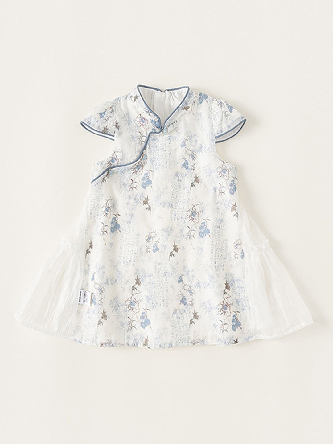 

LULU & SKY Floral Print A-Line Dress, Blue