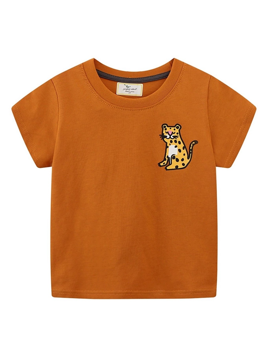 

LULU & SKY Boys Typography Printed Pockets T-shirt, Orange