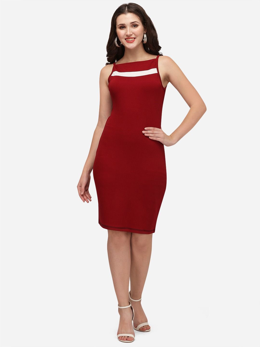 

CORSICA Formal Fit & Flare Dress, Red