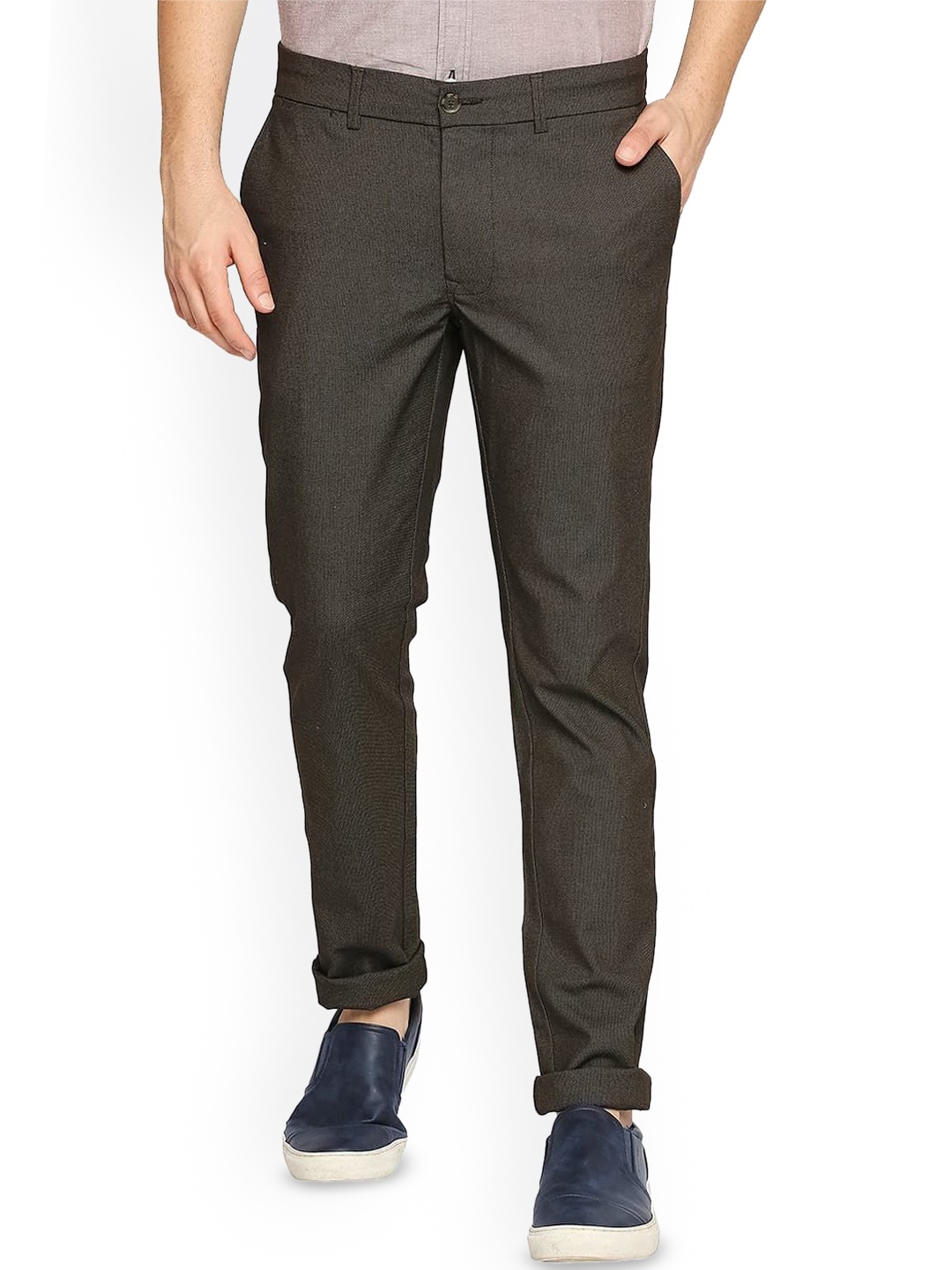 

Basics Men Comfort Trousers, Brown