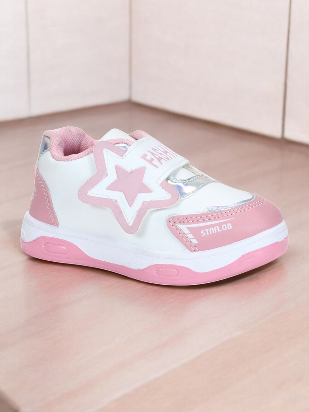 

Lil Lollipop Unisex Kids Colourblocked Slip-On Sneakers, Pink