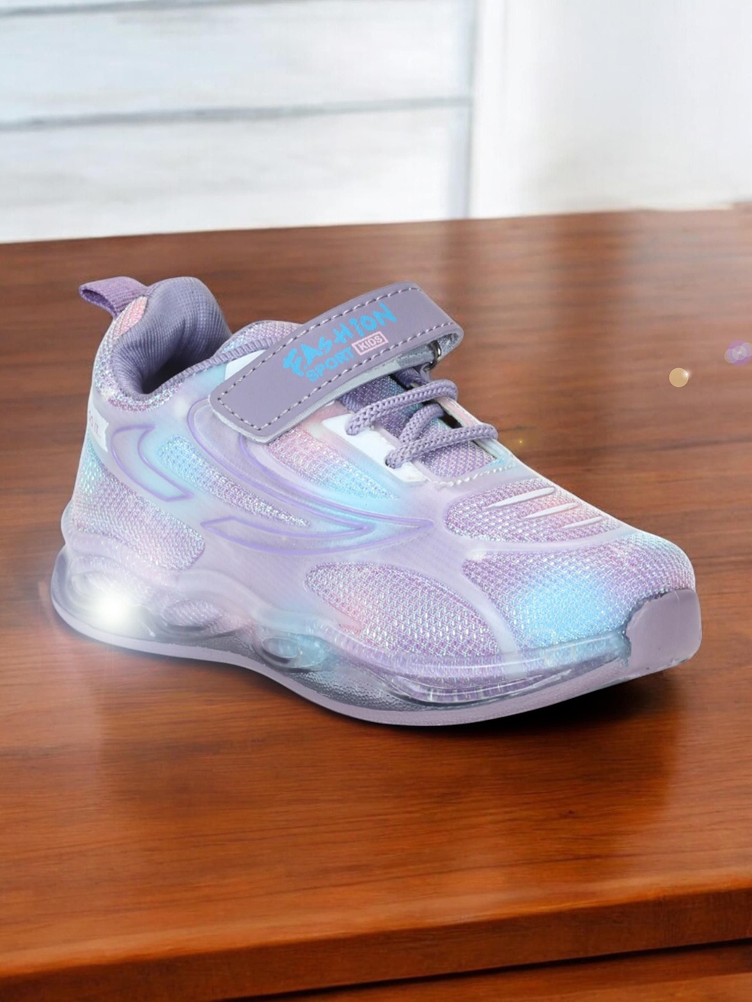 

Lil Lollipop Kids Lightweight Printed Slip-On Sneakers, Purple