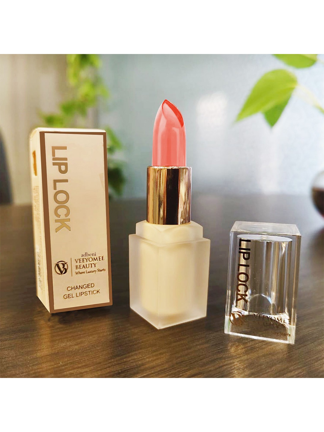 

Adbeni Lip Lock Moisturizing & Hyderating Gel Bullet Lipstick- Orange 03