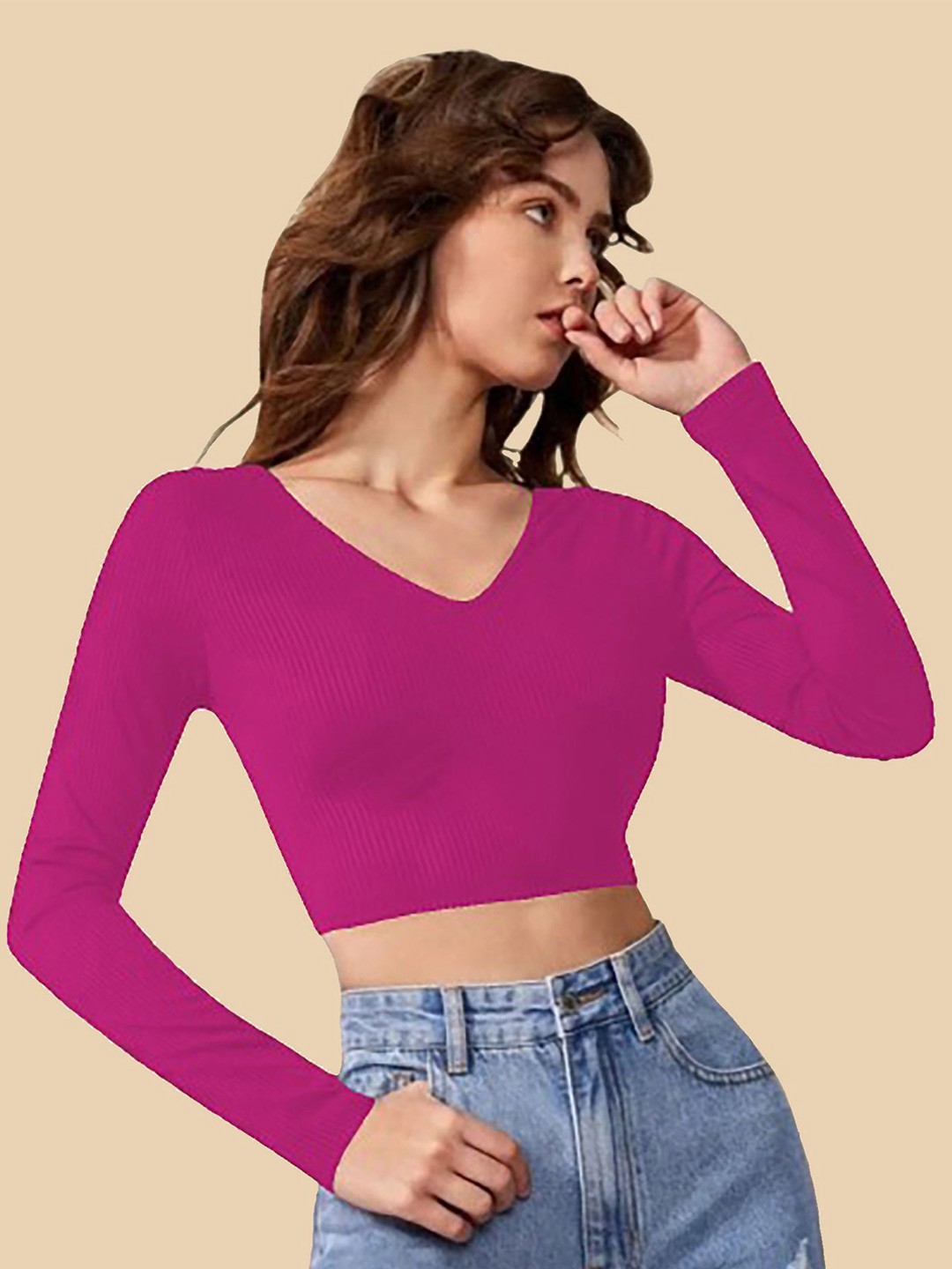 

Dream Beauty Fashion Crop Top, Pink
