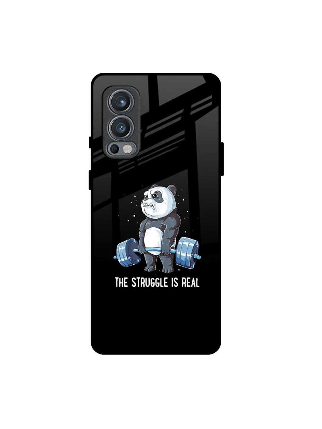 

QRIOH Real Struggle Real Printed Oneplus Nord 2 Back Case, Black