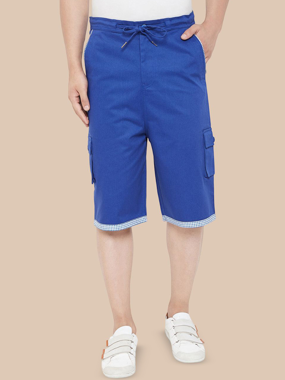 

Hypernation Men Cargo Shorts, Blue
