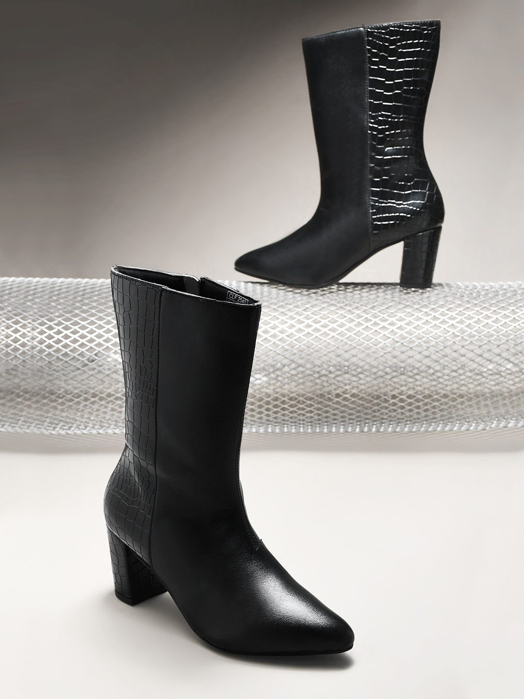 

CLOG LONDON Women Winter Heeled Boots, Black