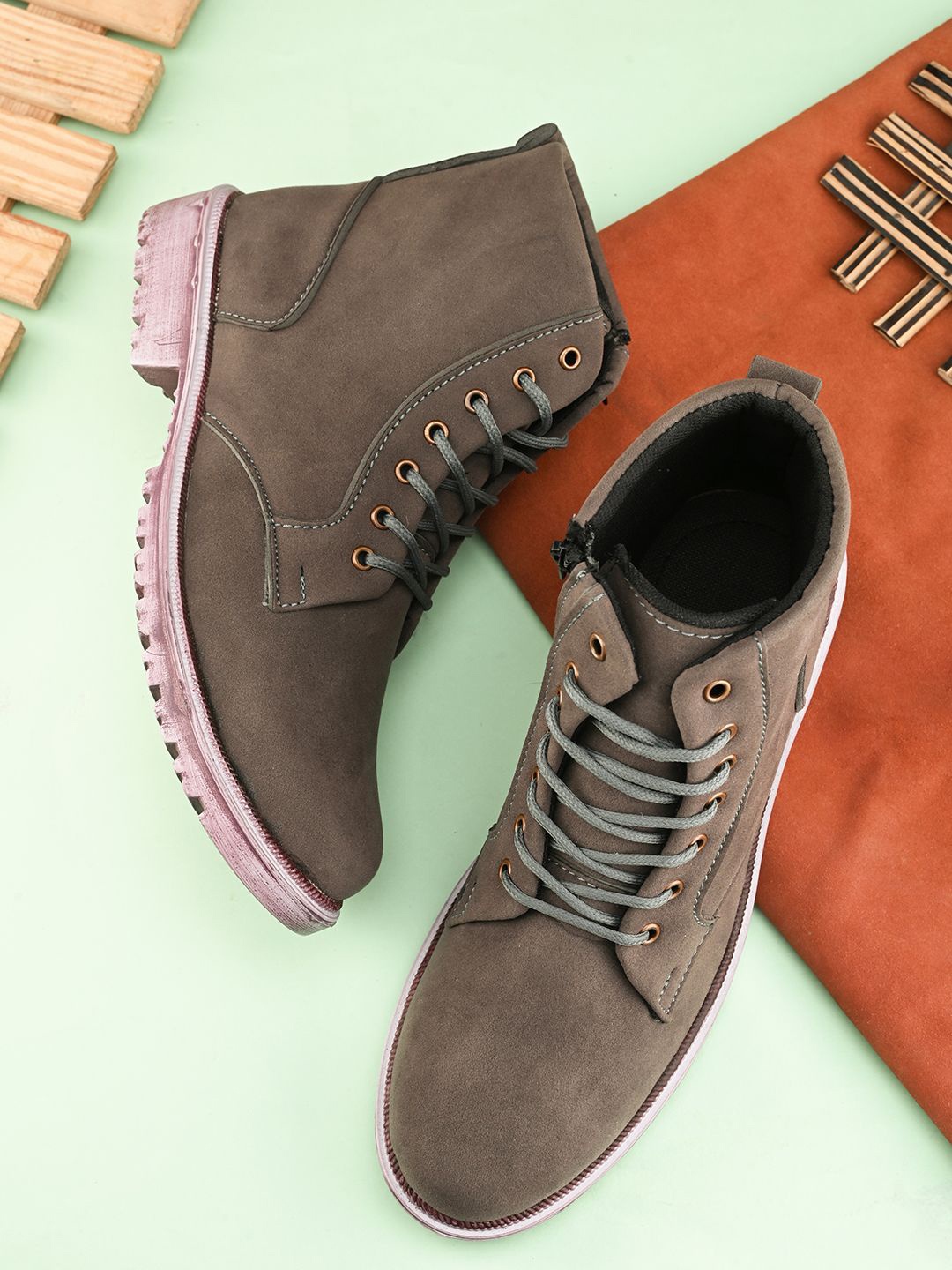 

Killer Men Round-Toe Casual Regular Boots, Grey