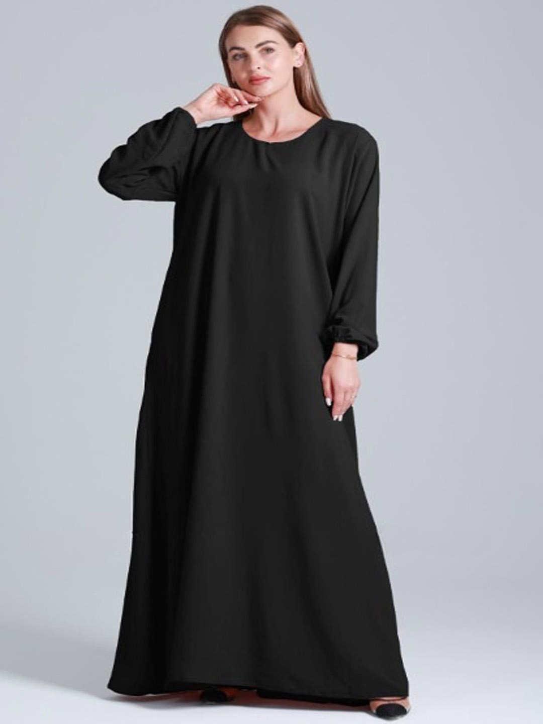 

BROKE BRAND Breathable Abaya Burqa With Hijab, Black