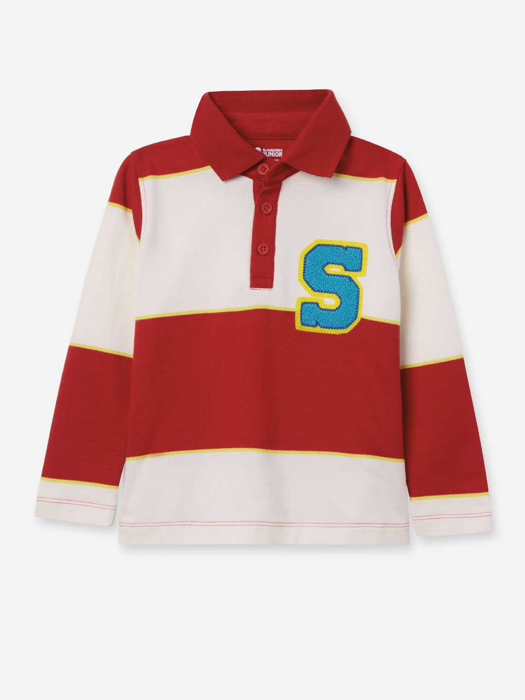 

The Souled Store Boys Colourblocked Polo Collar Cotton T-shirt, Maroon