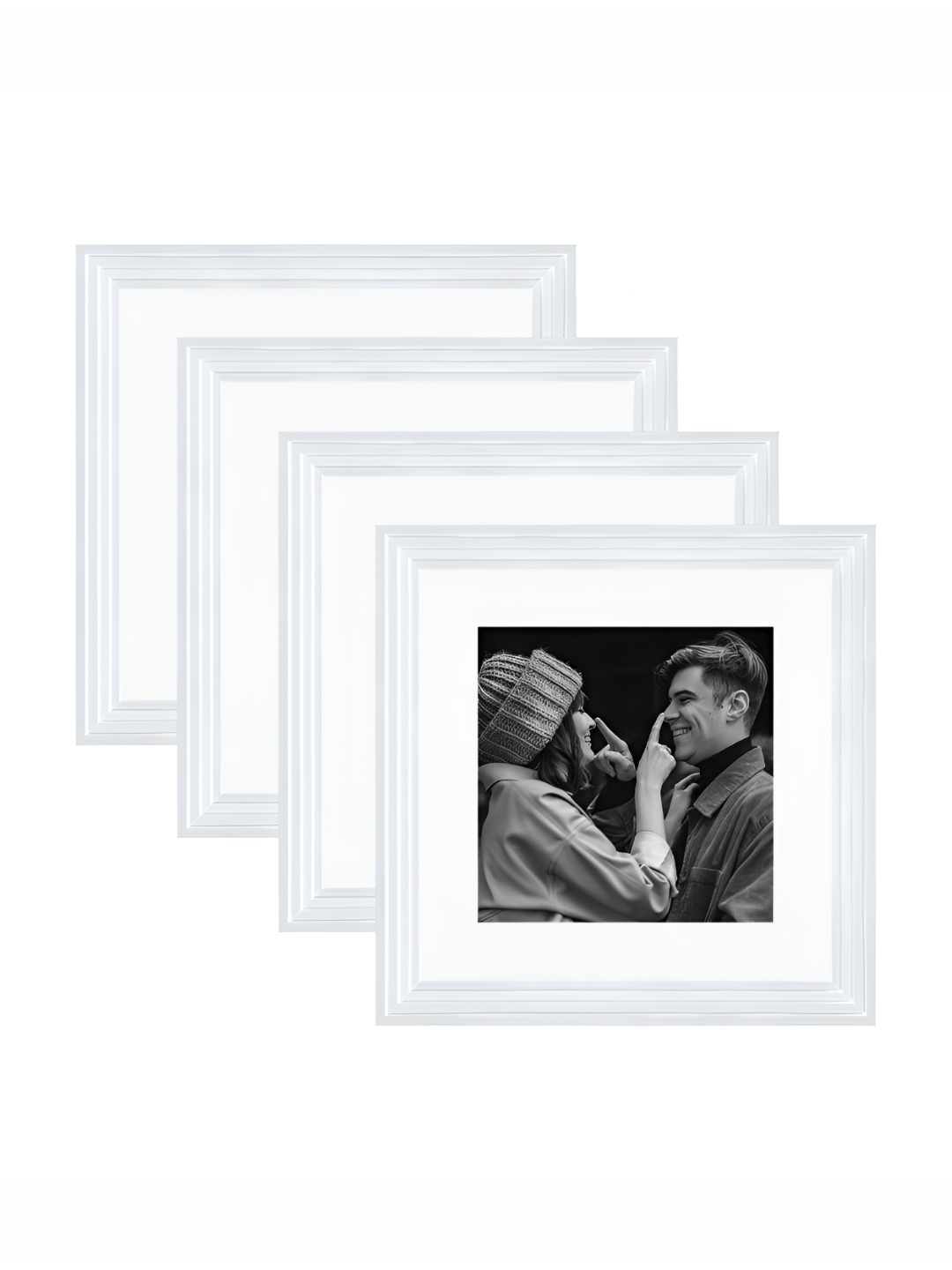

Art Street White 2 to 4 Pieces Wood Wall Photo Frames