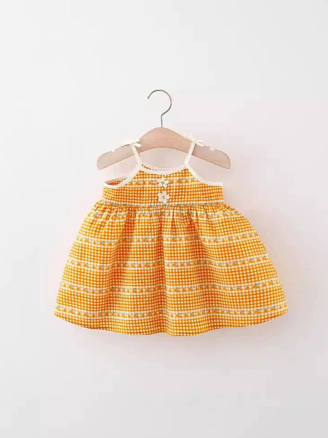 

LULU & SKY Girls Print Fit & Flare Dress, Orange