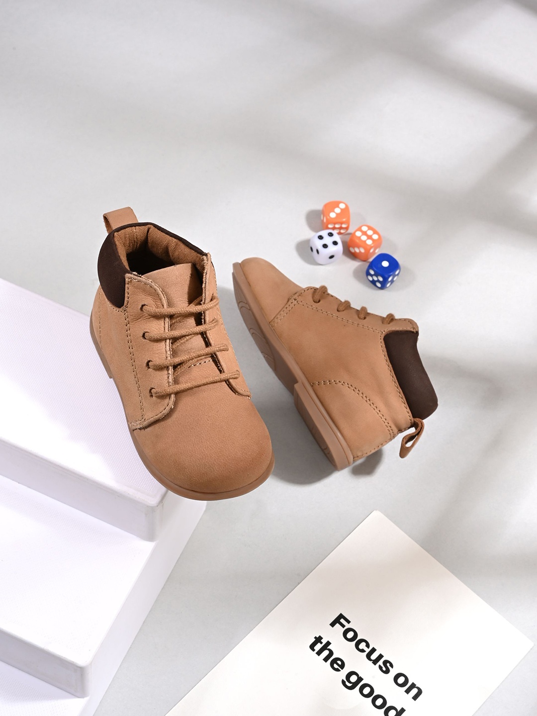 

STEFENS Boys Casual Boots, Tan