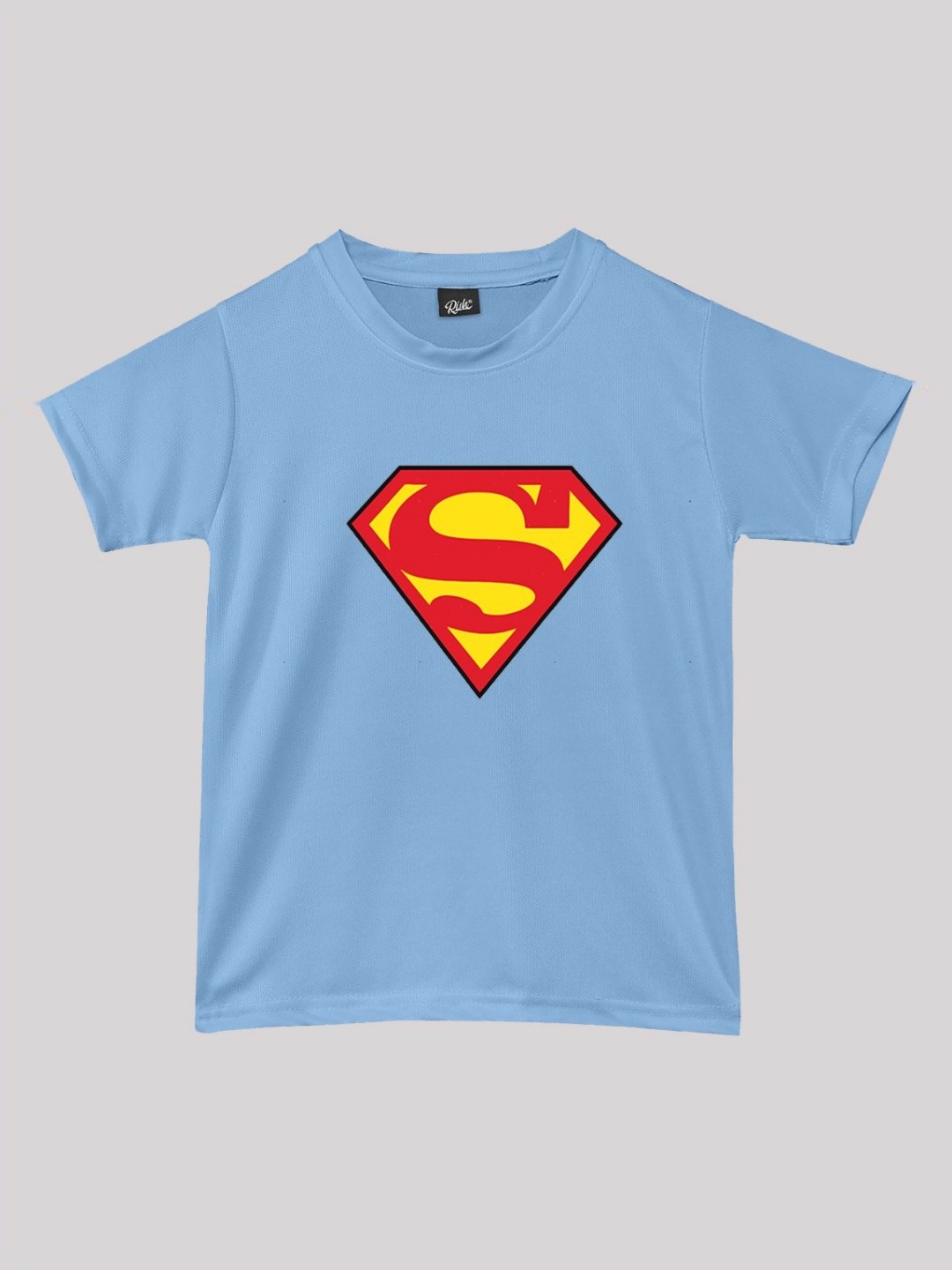 

RISH Unisex Kids Superman Graphic Printed Round Neck T-shirt, Blue