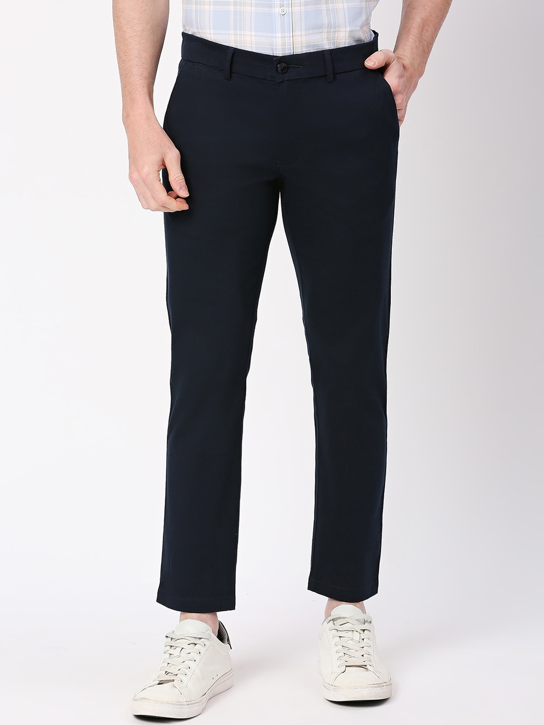 

Basics Men Comfort Trousers, Navy blue