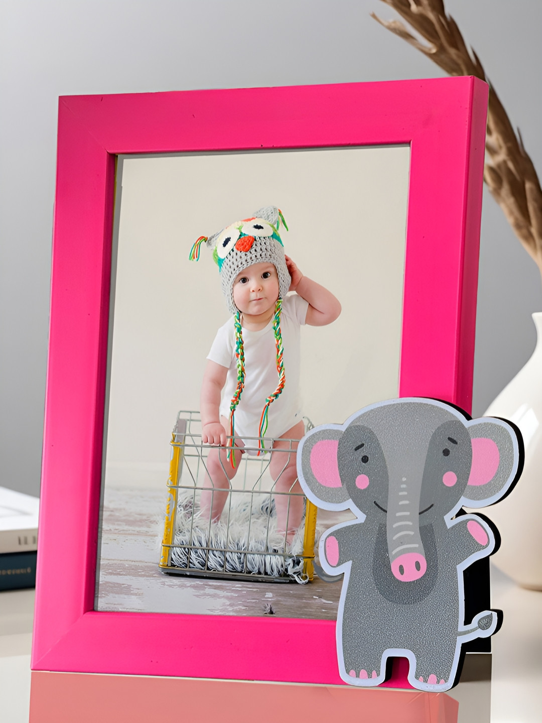 

Art Street Pink & Grey 1 Pieces MDF Table Photo Frames