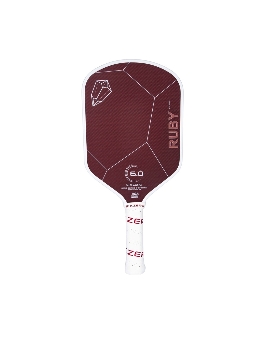 

SIXZERO Ruby Pickleball Paddle Racquets, Red