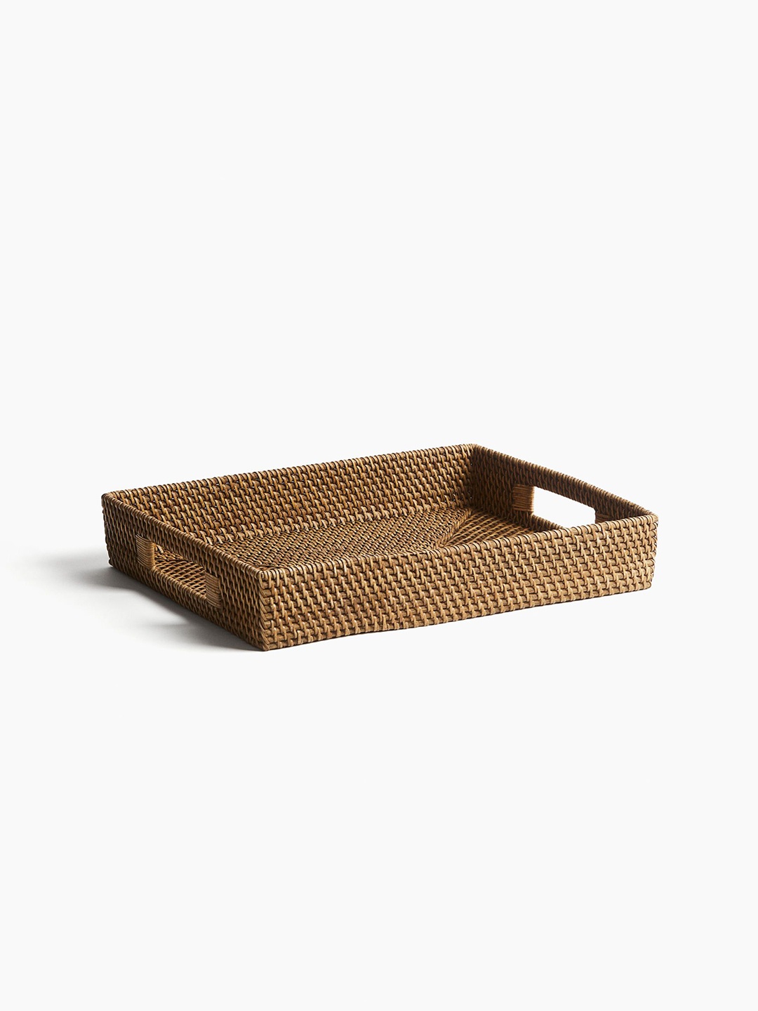 

H&M Beige Rattan Tray