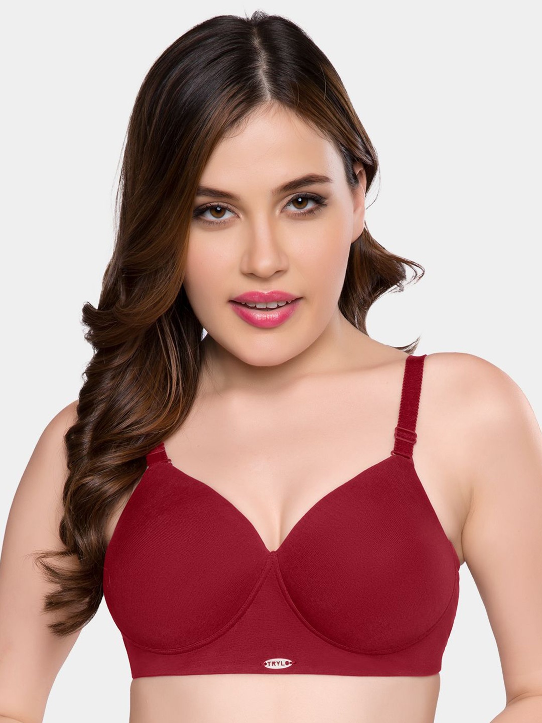 

Trylo Bra Full Coverage Lightly Padded, Maroon