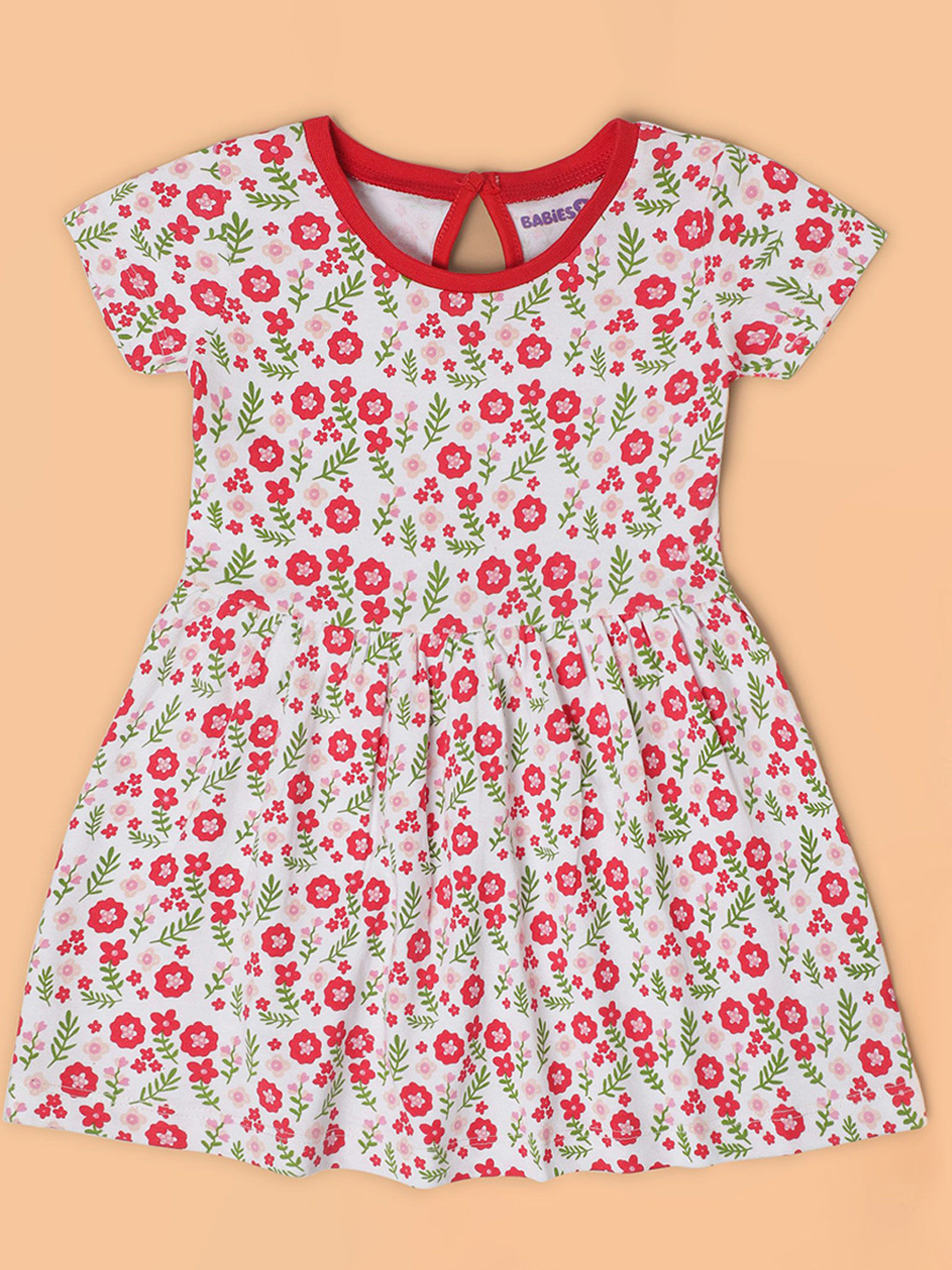 

Babies R Us Floral Print A-Line Dress, White