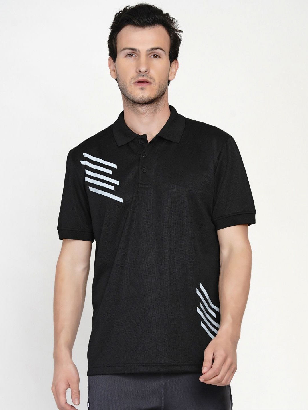 

ARMISTO Men Polo Collar T-shirt, Black