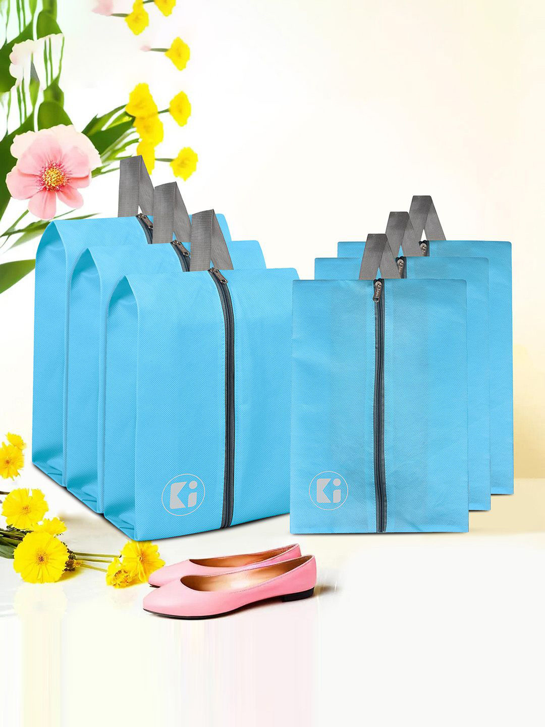 

Kuber Industries Blue 6 Pieces Regular Shoes Organisers
