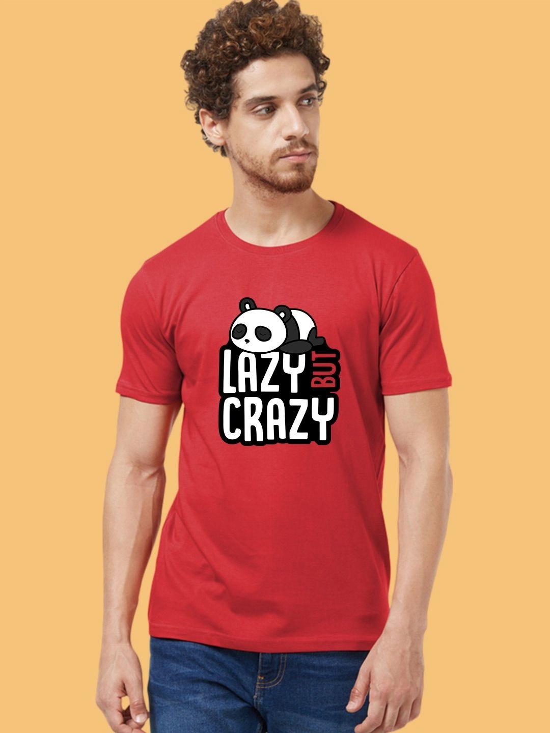 

Wear Your Opinion Men Graphic Printed Round Neck Cotton T-shirt, Red