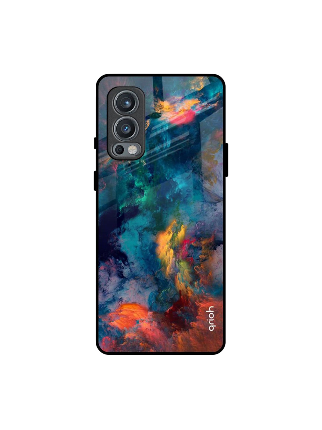 

QRIOH Cloudburst Printed Oneplus Nord 2 Back Case, Blue