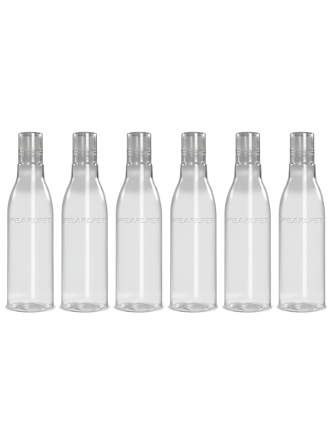 

Pearlpet Delight Transparent 6 Pieces BPA Free Water Bottles 1L Each