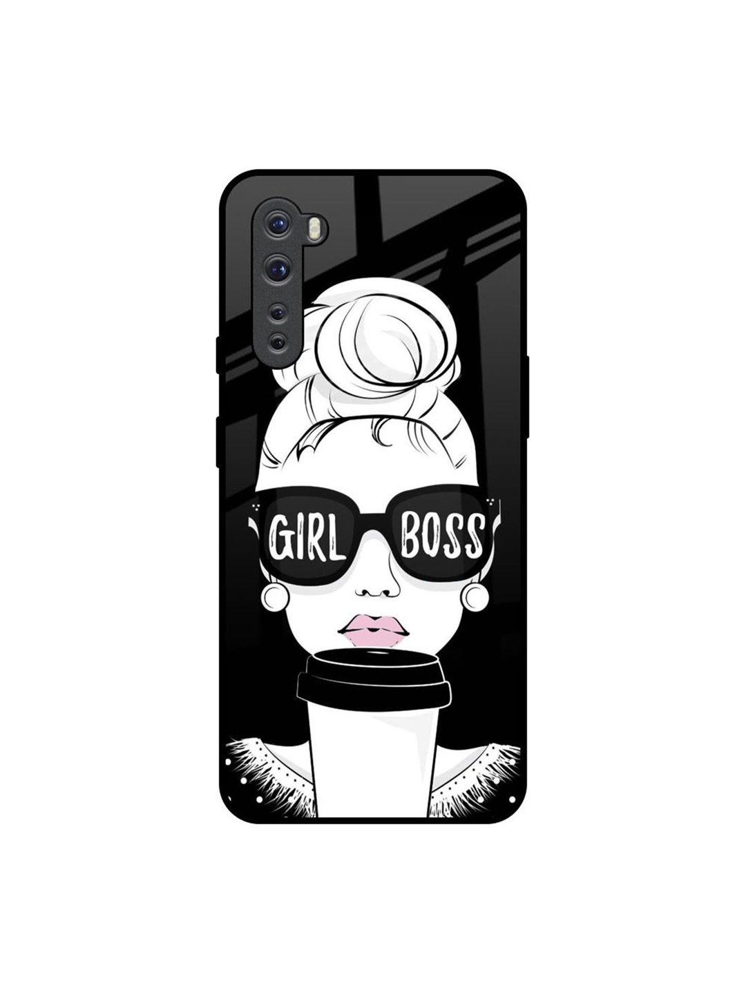

QRIOH Girl Boss Printed OnePlus Nord Back Case, Black