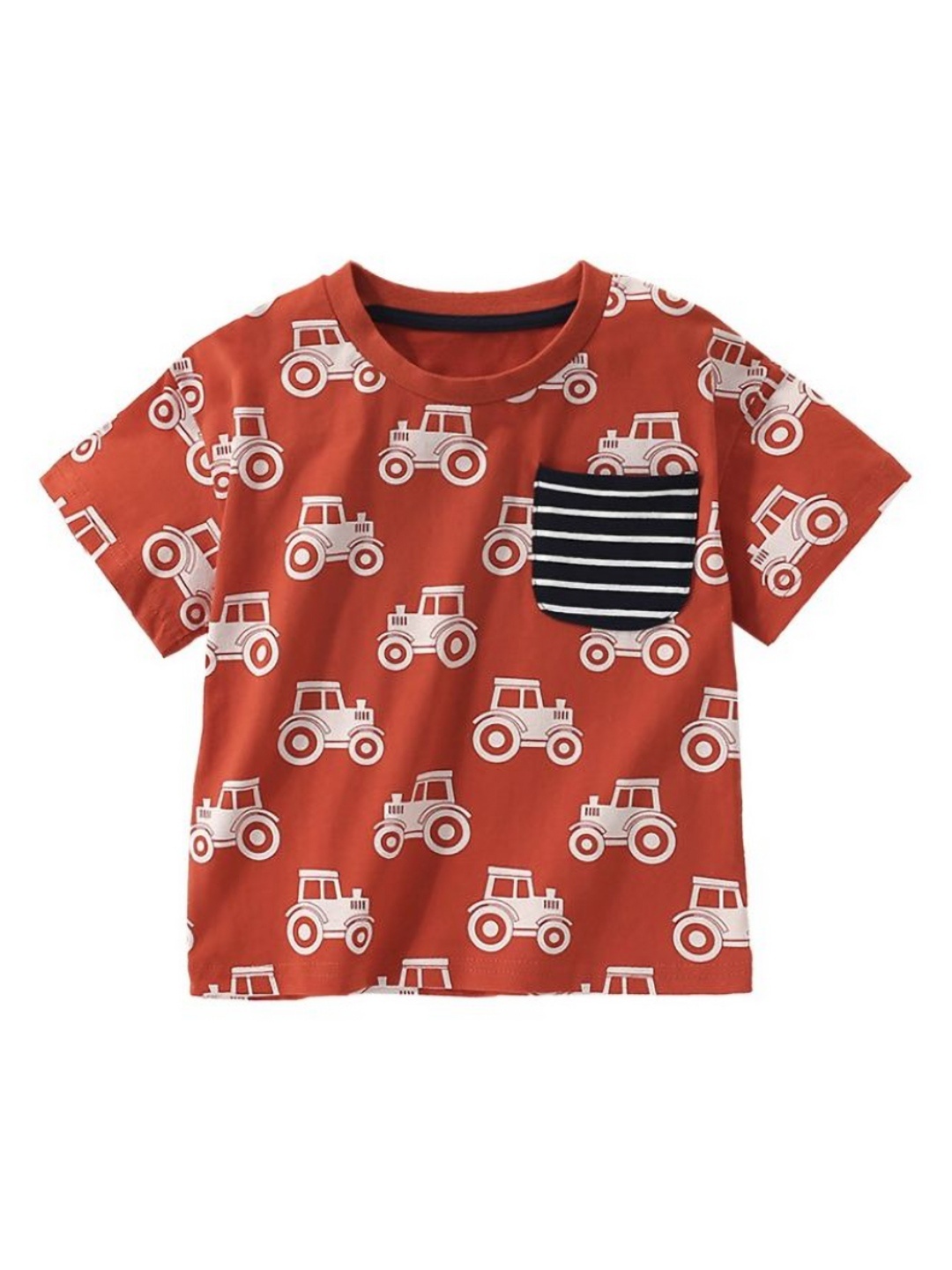 

YK Boys Conversational Printed Round Neck Cotton T-shirt, Red