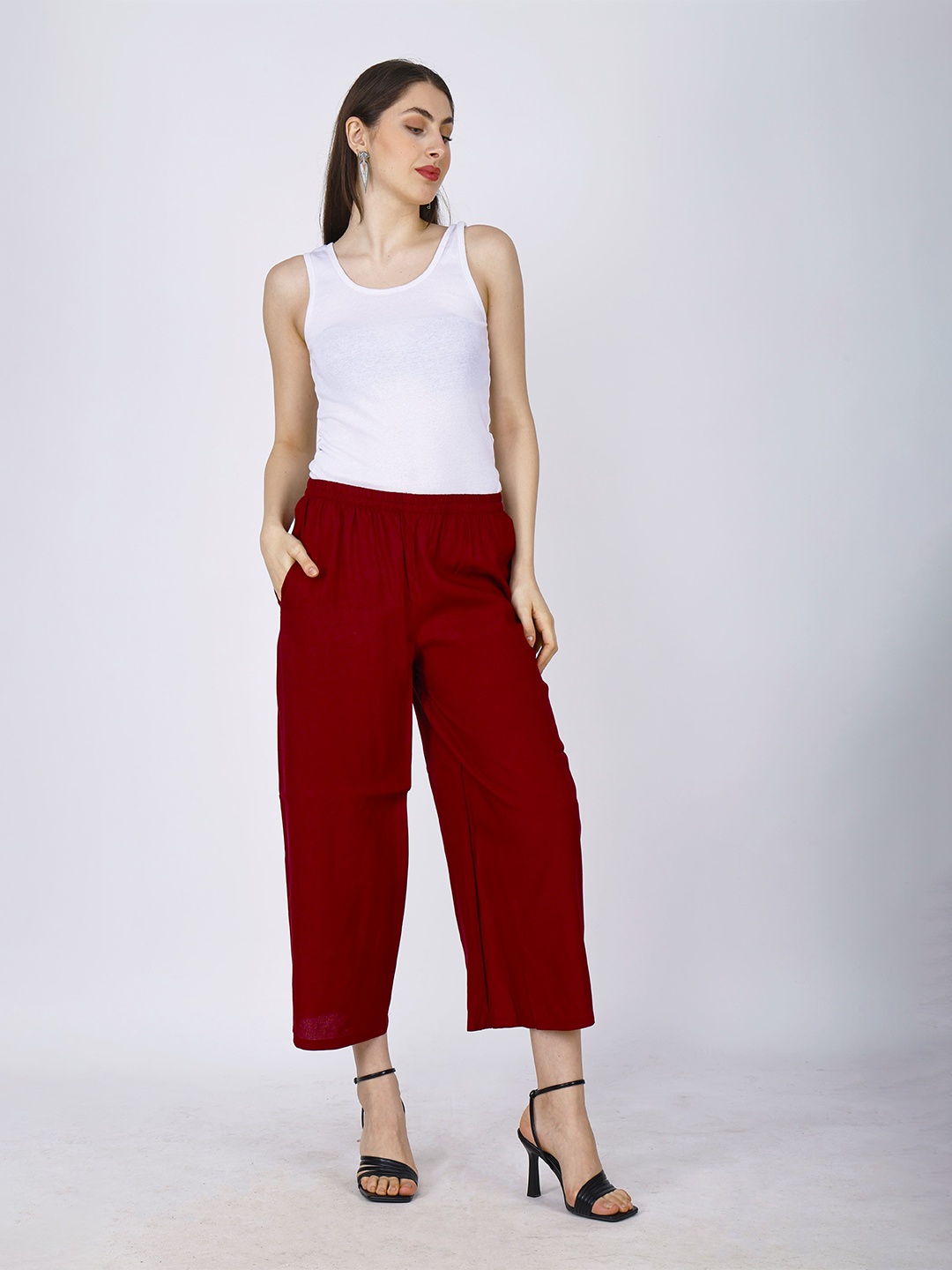 

Sufiana Women Palazzos, Maroon