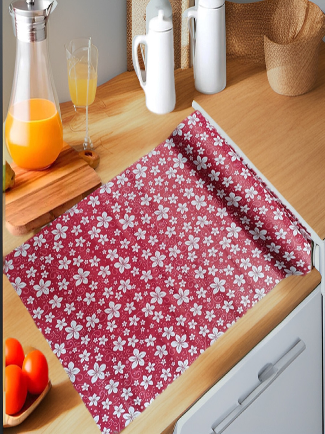 

REVEXO Pink Set of 1 Water Resistant Shelf Liner Organisers