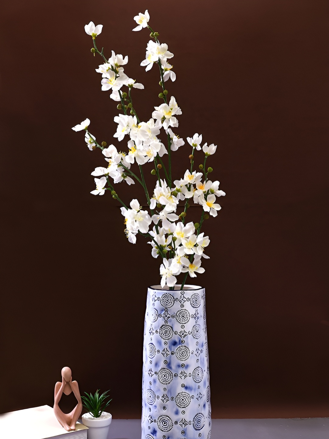 

Myntra Elegant Homes White & Green 2 Pieces Orchid Artificial Flower