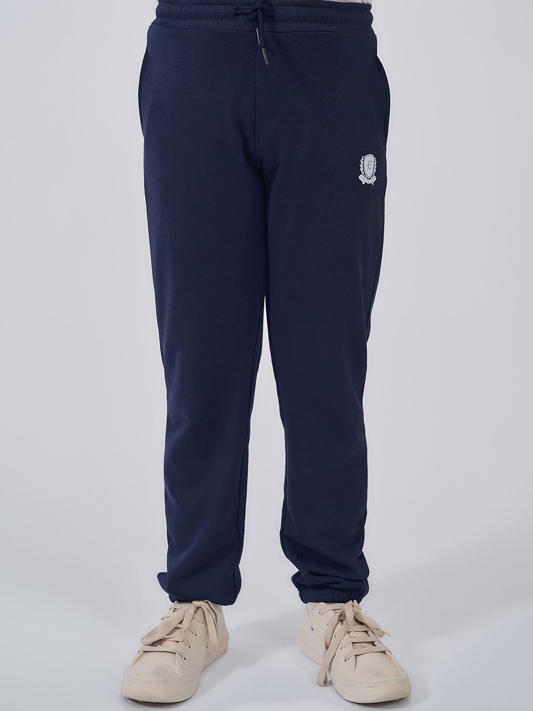 

EDRIO Kids Mid Rise Joggers, Navy blue