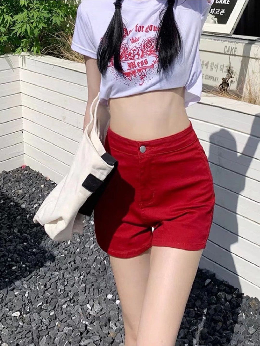 

StyleCast Women Sports Shorts, Red