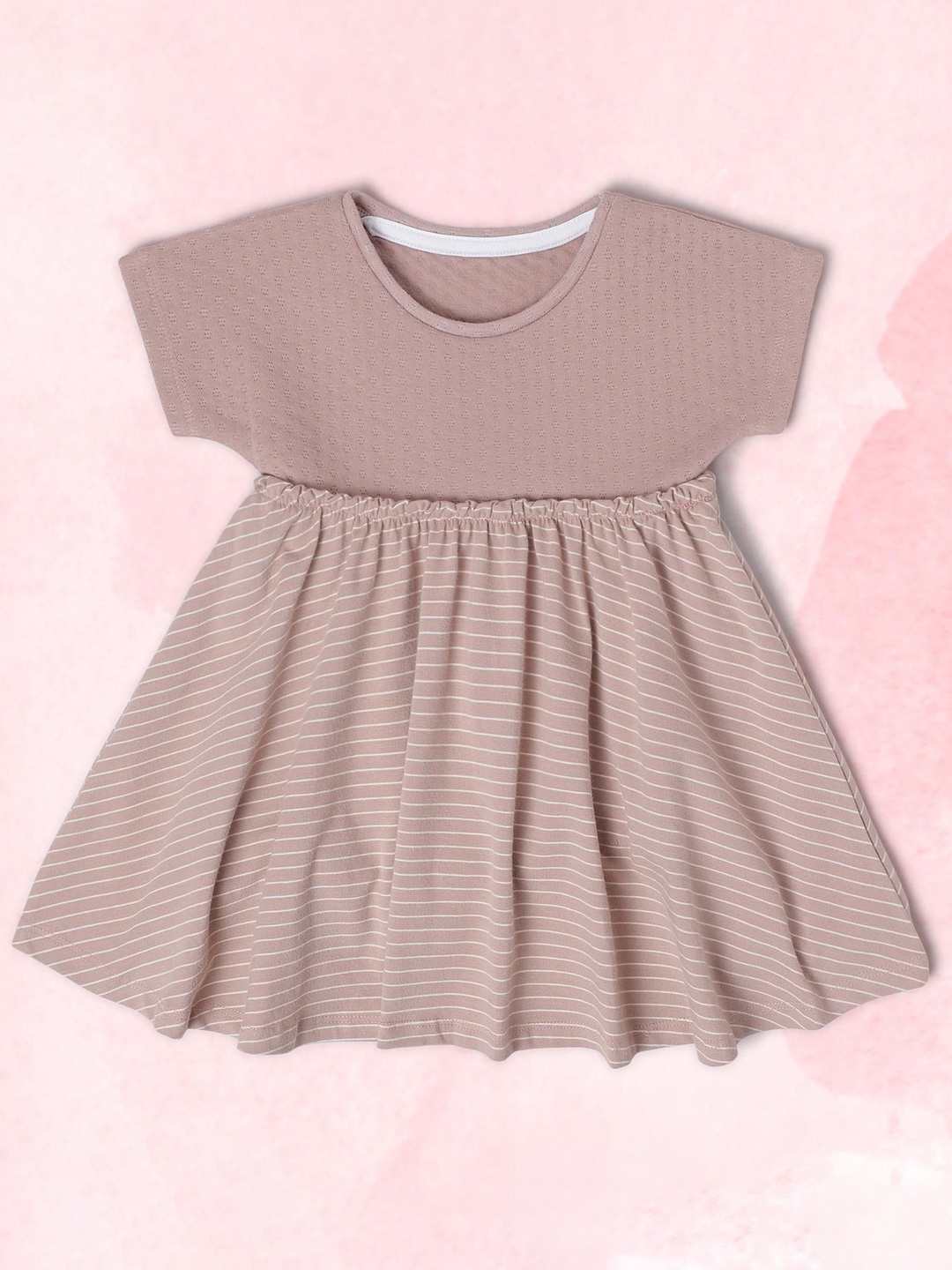 

Babies R Us Striped A-Line Dress, Brown