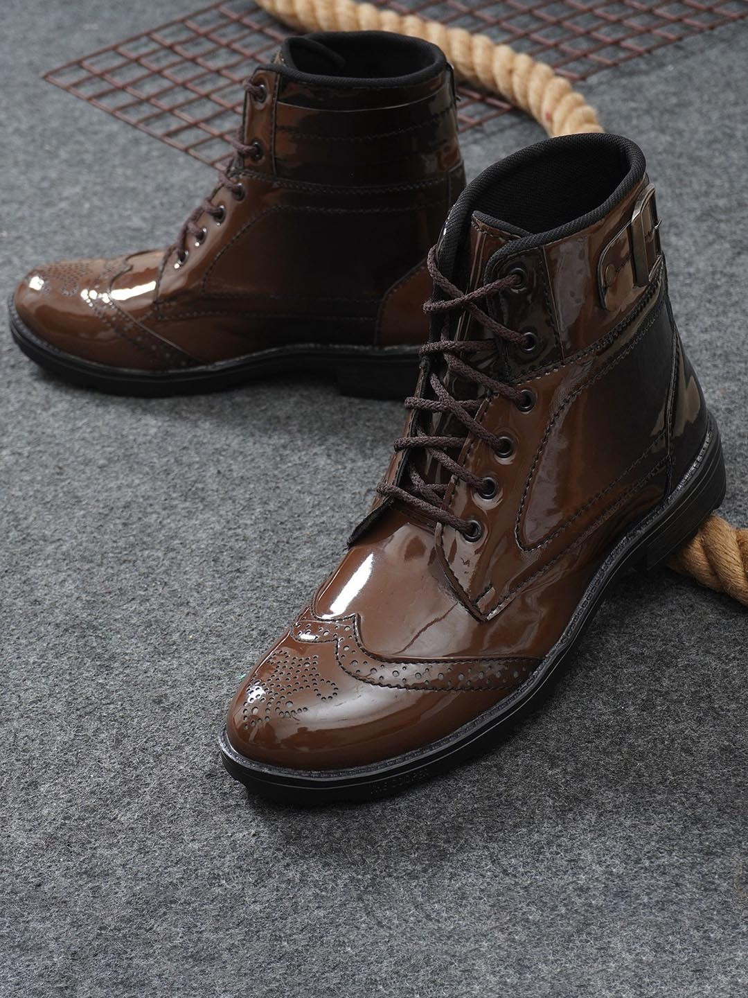 

Killer Men Lace Up High Top Boots, Tan