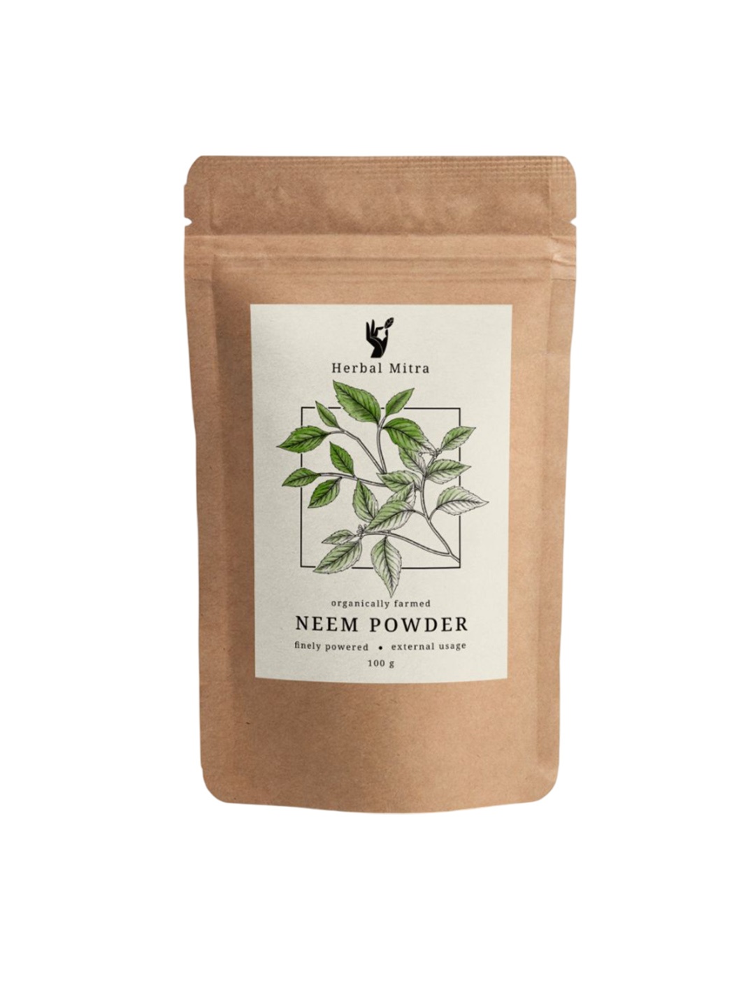 

Herbal Mitra Pure Neem Powder For Anti Acne & Oil Control - 100 g, Brown