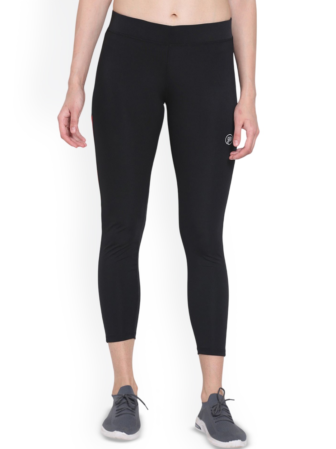 

Popster Colourblocked 4 Way High Rise Tights, Black