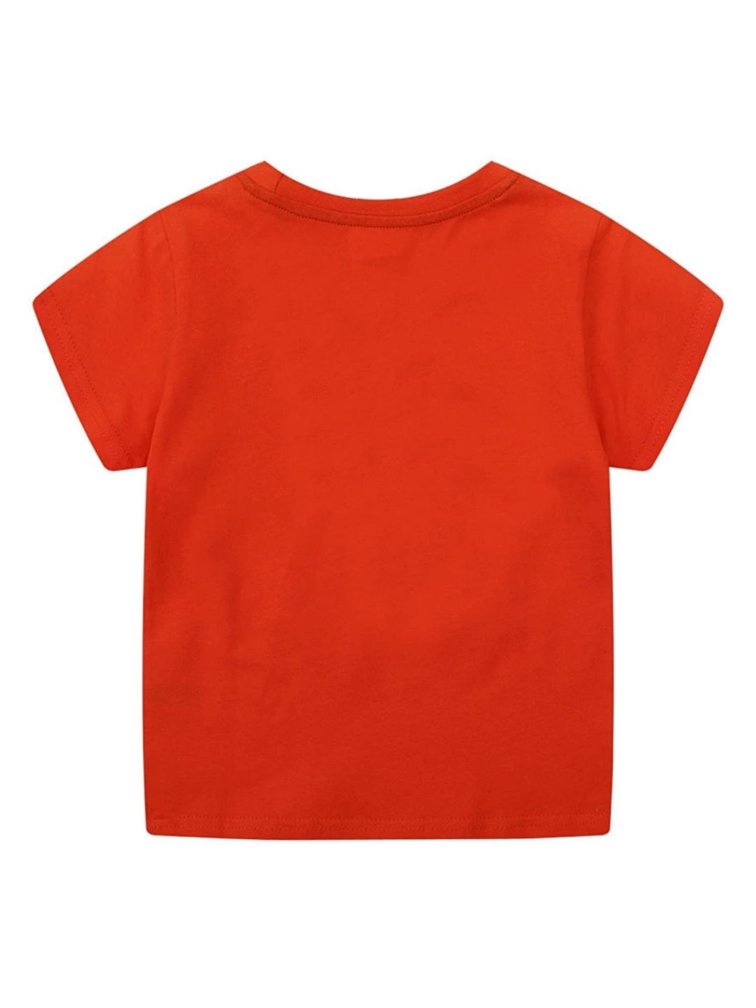 

LULU & SKY Boys V-Neck Raw Edge T-shirt, Red