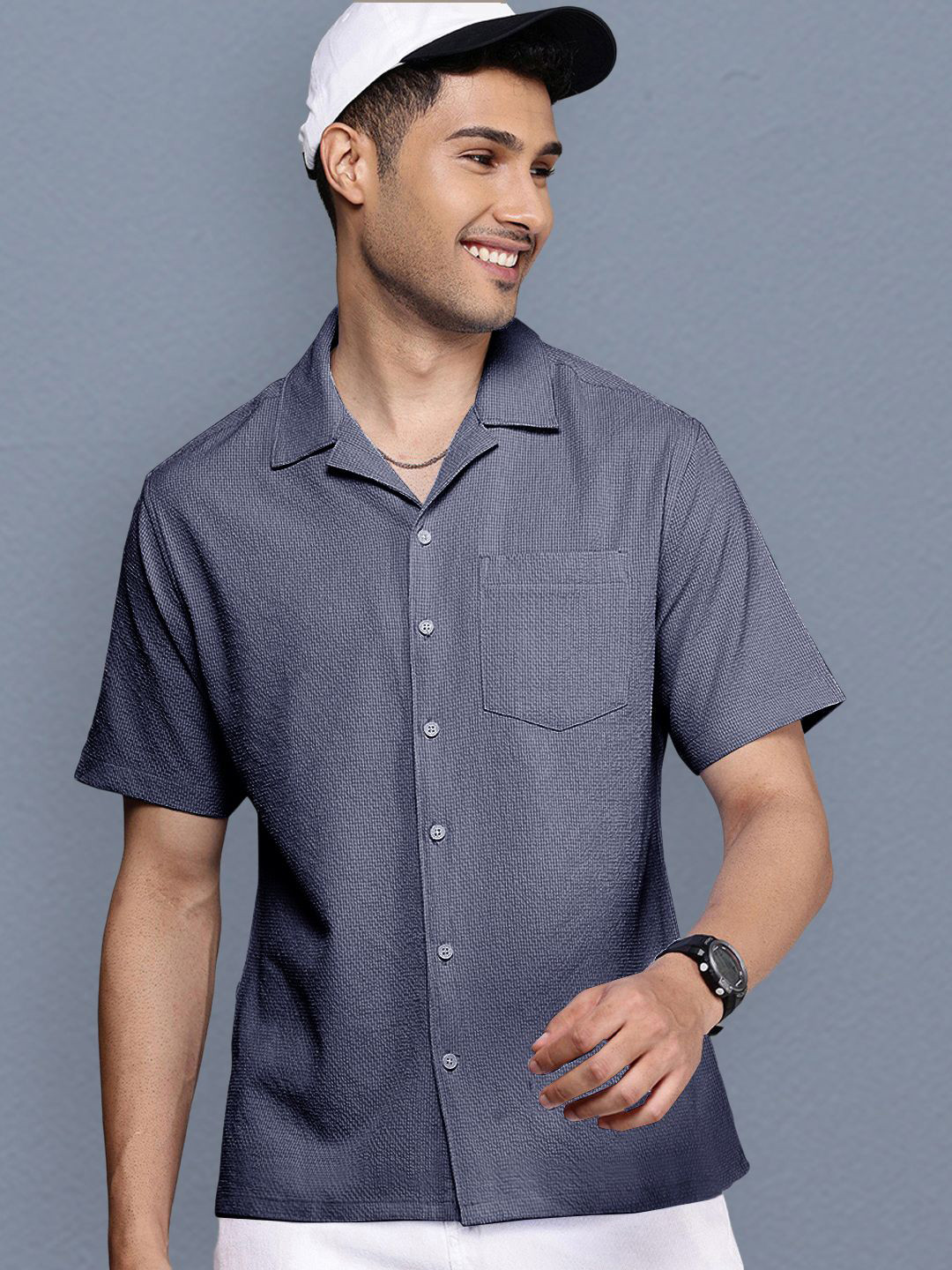 

Moda Rapido Men Standard Casual Shirt, Grey