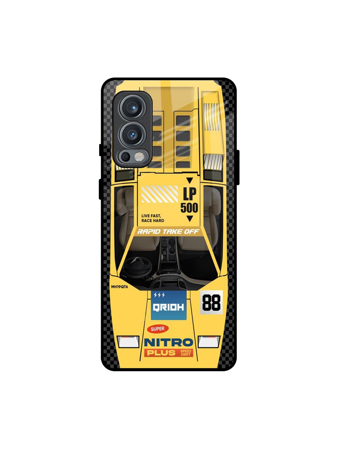 

QRIOH Typography Printed Oneplus Nord 2 Back Case Mobile Accessories, Yellow