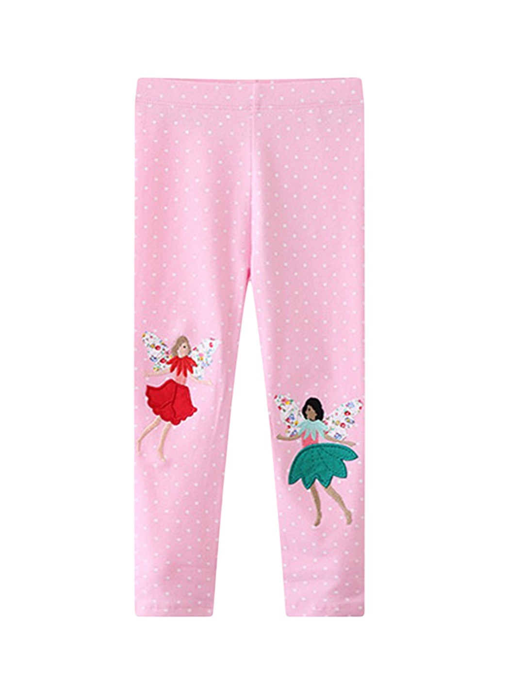 

LULU & SKY Infant Girls Printed Mid-Rise Ankle-Length Leggings, Pink