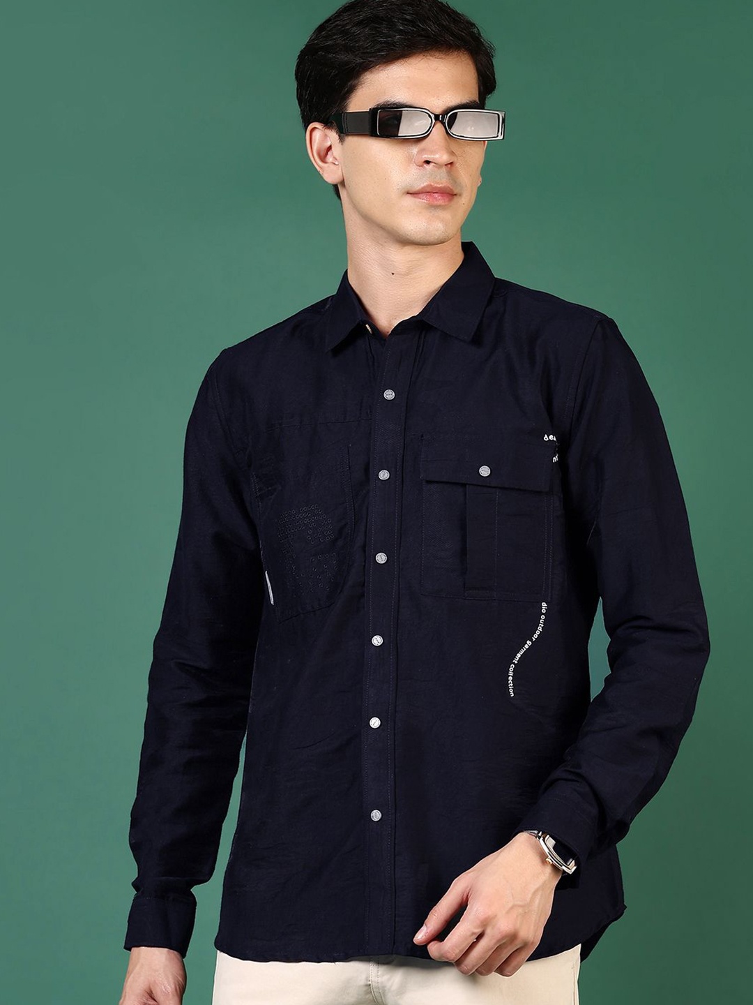 

V-Mart Men Opaque Casual Shirt, Blue