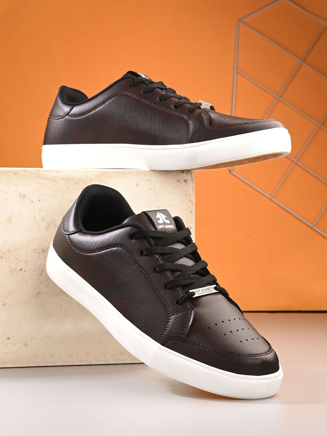 

OFF LIMITS Men Lace-Ups Sneakers, Brown