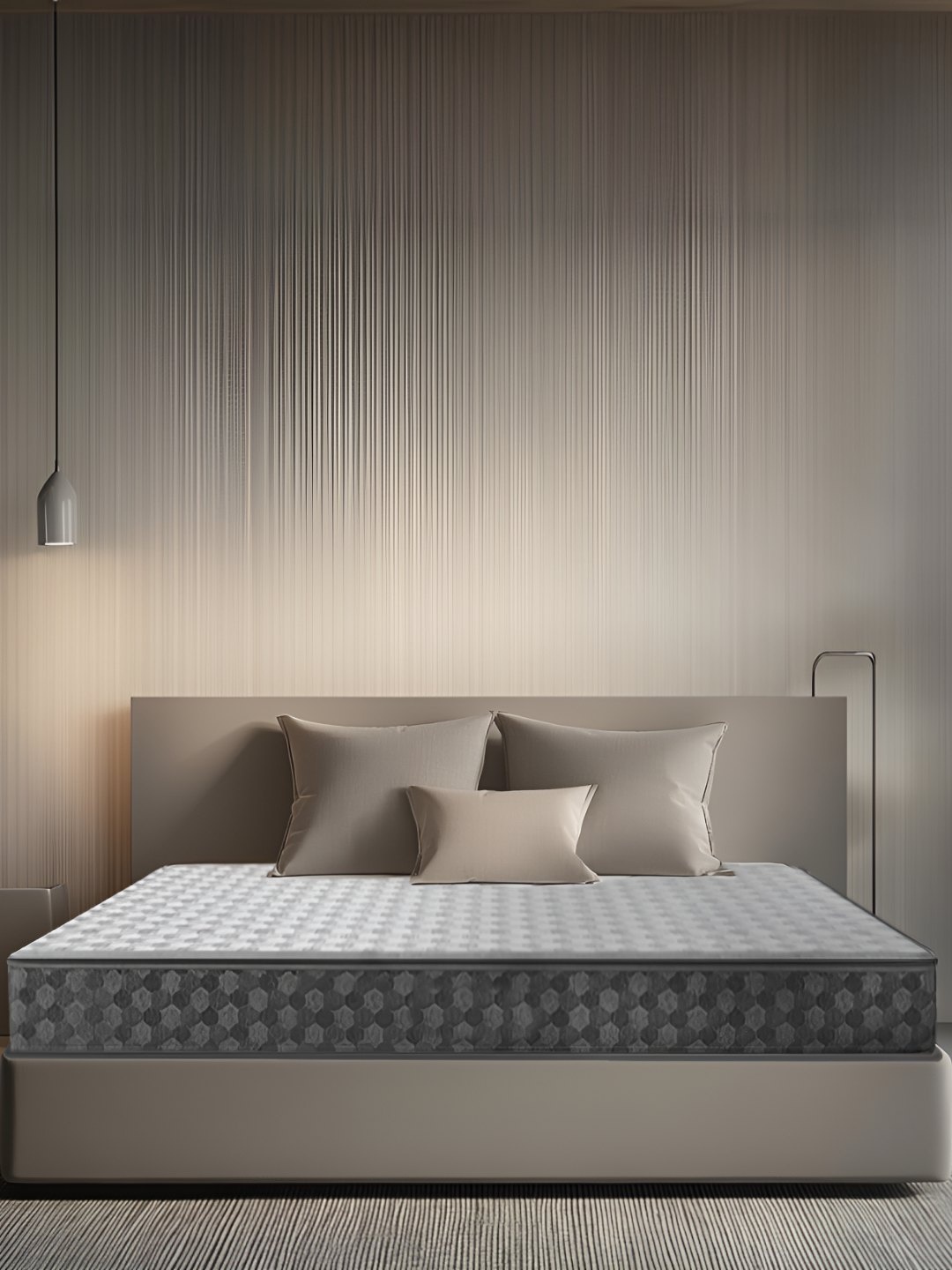 

Sleepwell Grey & White Printed Stargold Mattress